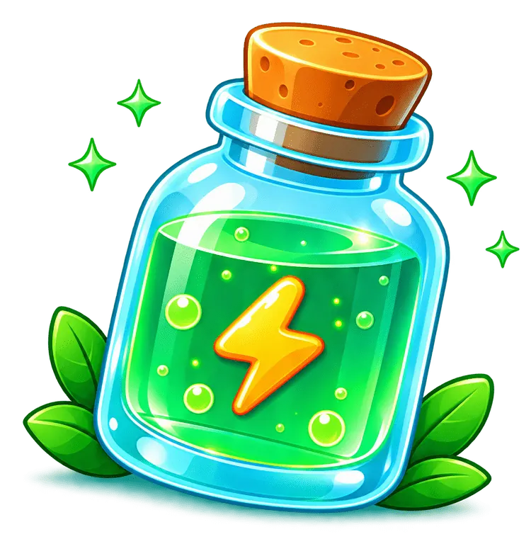Buzzz Energy bottle illustration